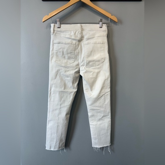 Banana Republic High-rise Skinny Cropped White Jeans size 25/0 - Picture 7 of 8